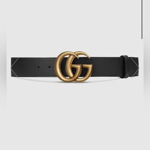 Gucci Black GG Leather Belt 90 (36)